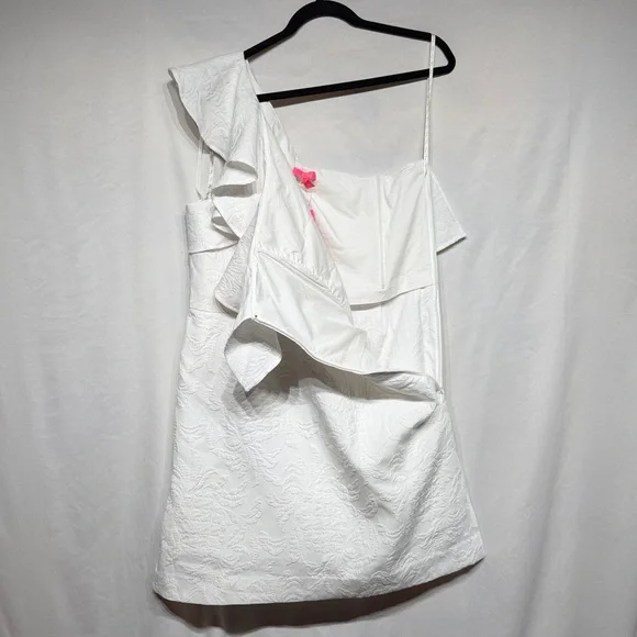 Lilly Pulitzer Kipton Romper Resort White Pineapple Pucker Jacquard NEW Size 16 - Picture 10 of 13